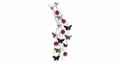 Wanddeko Metall 'Schmetterlingsband' 48x137x5cm
