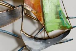 Wanddeko Metall 'Segel der Farben' 100x75x3cm