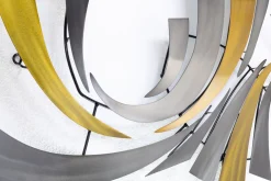 Wanddeko Metall 'Sinnbild einer Welle' 118x69x5cm