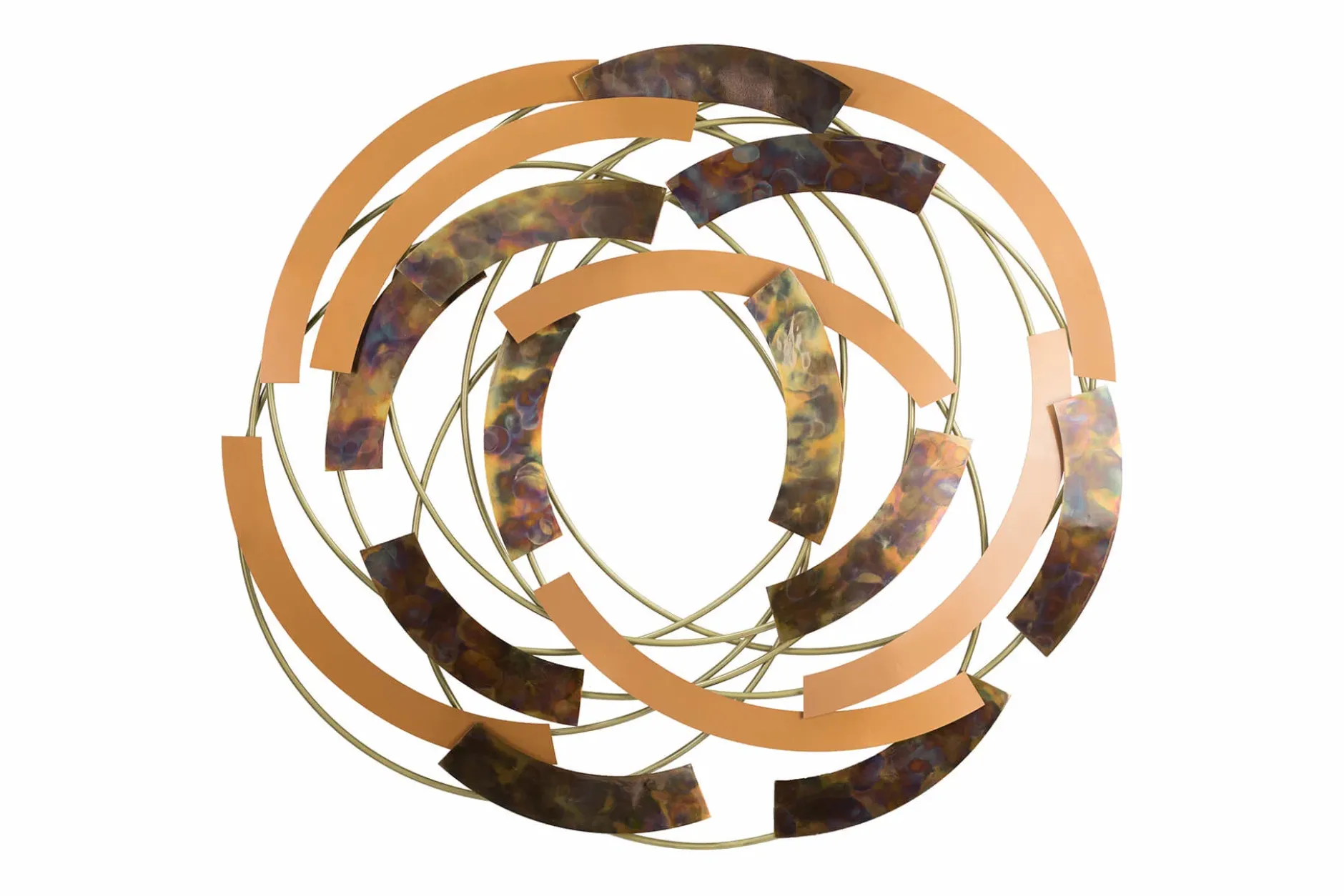 Wanddeko Metall 'Spirals' 99x92x8cm