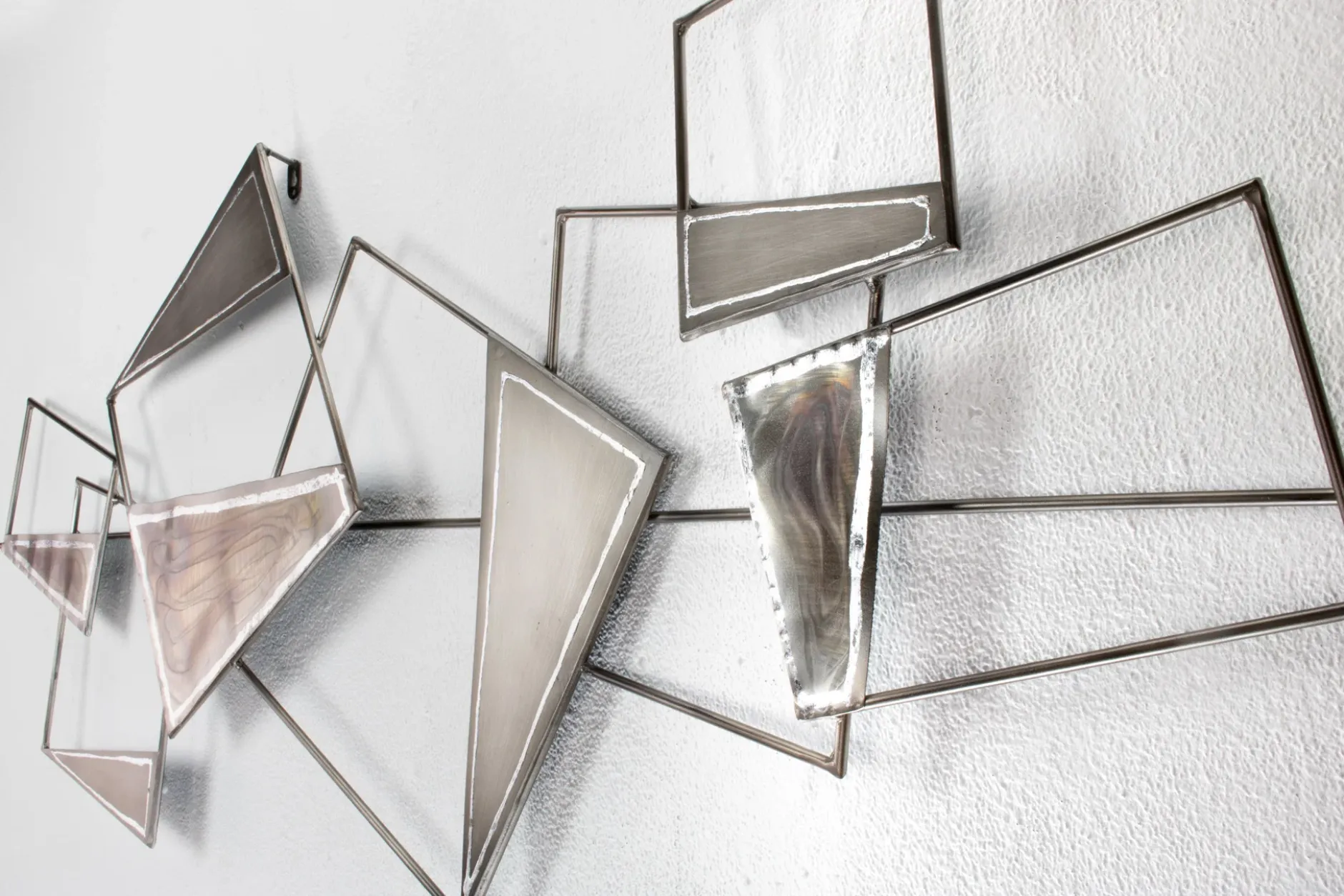 Wanddeko Metall 'Stabilität' 150x50x4cm