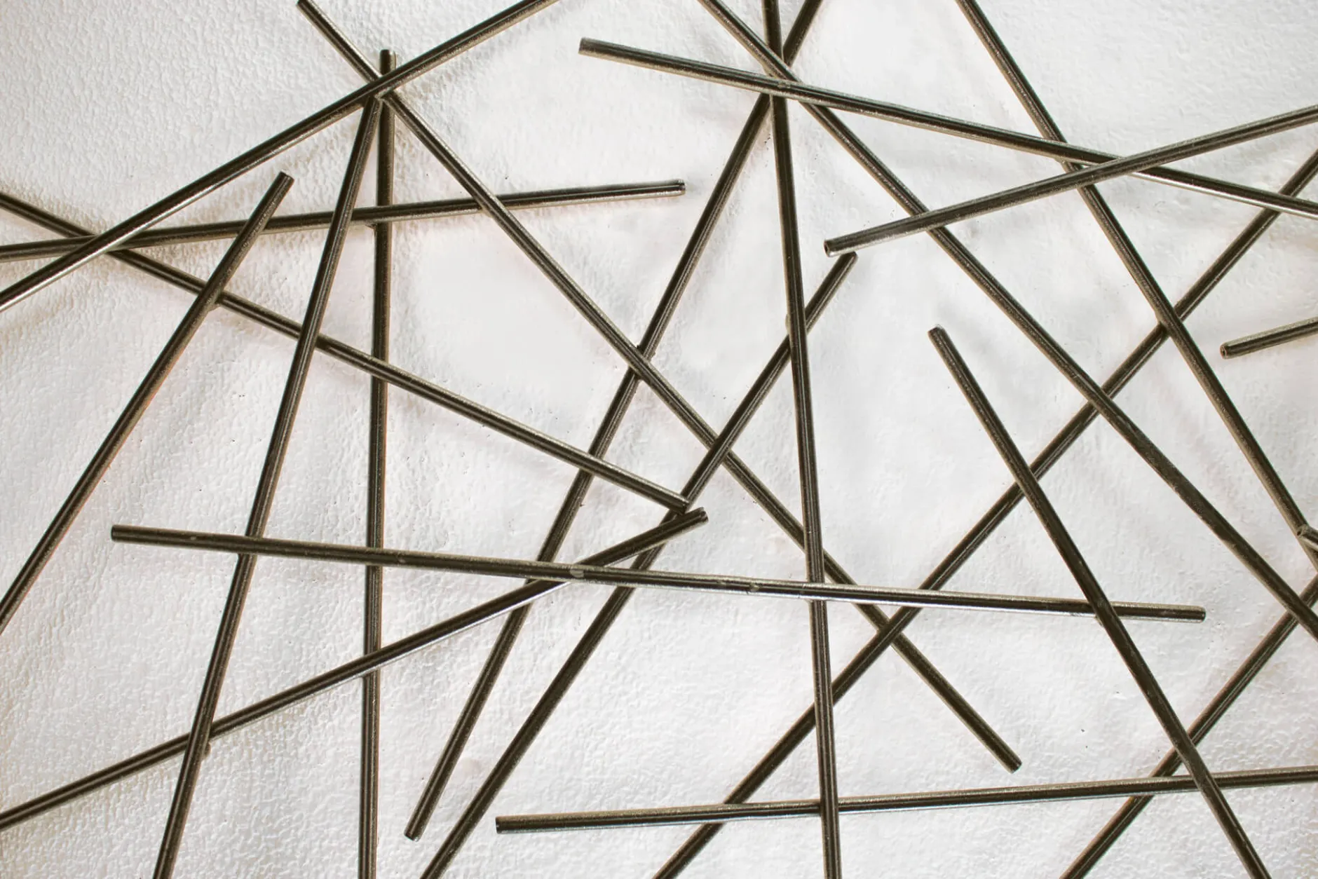 Wanddeko Metall 'Stick Together' 150x50x3,5cm
