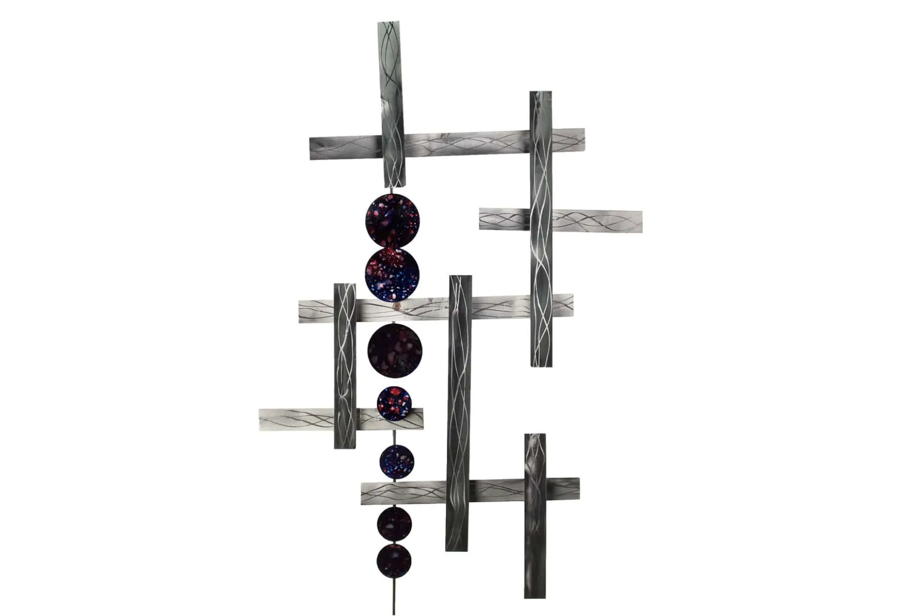 Wanddeko Metall 'Streben nach Glück' 70x109x6cm