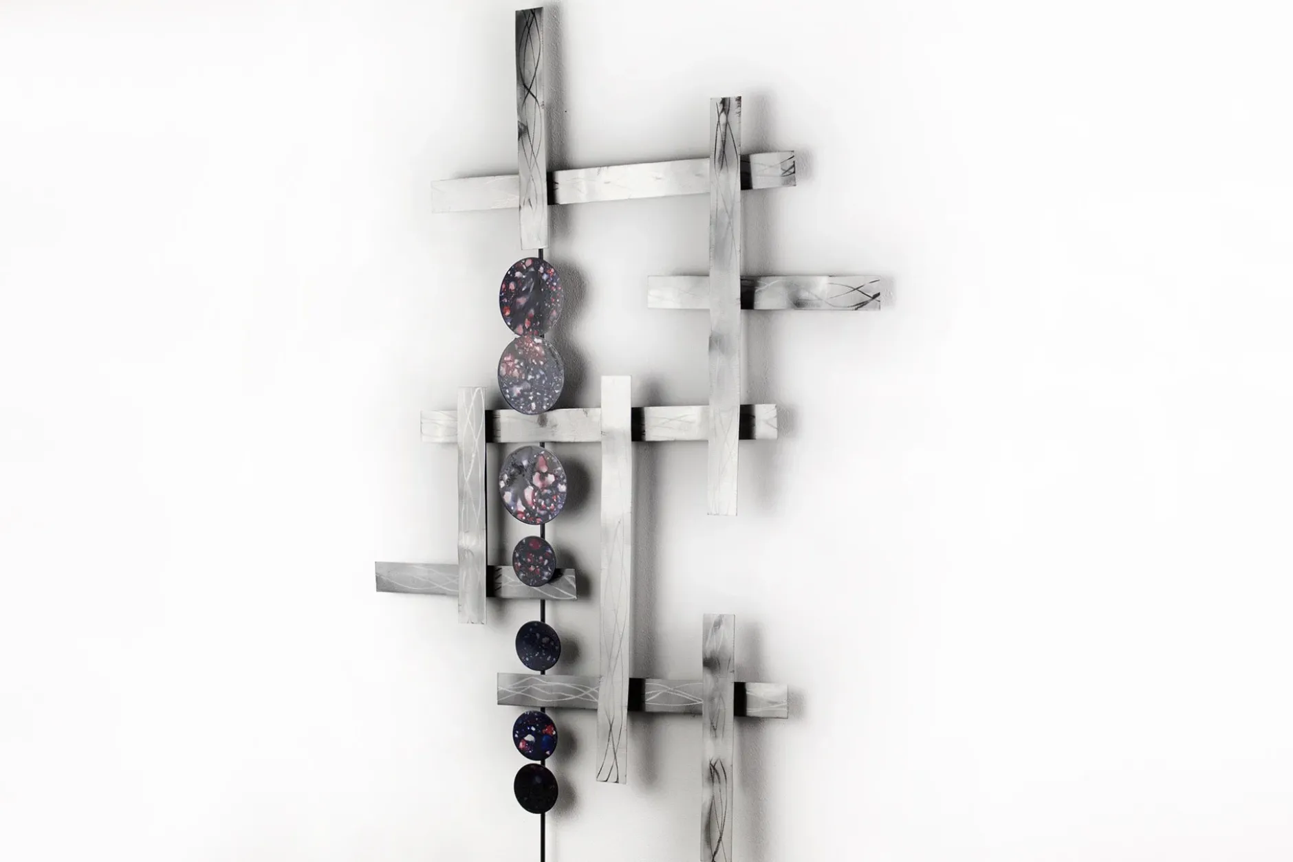 Wanddeko Metall 'Streben nach Glück' 70x109x6cm