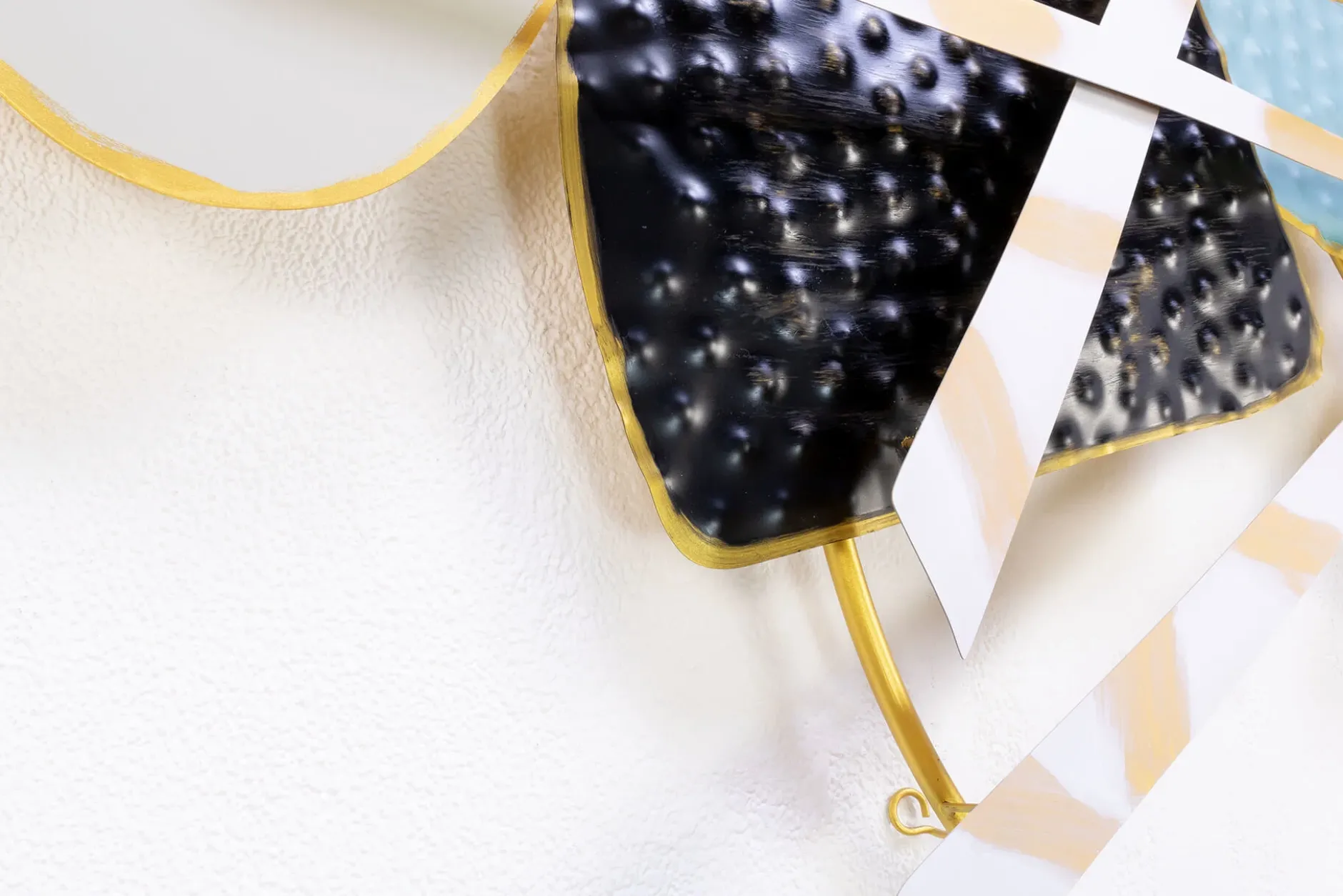 Wanddeko Metall 'Touch of Gold' 124x71x9cm