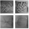Wanddeko Metall 'Variety of Patterns' 74x74x3cm