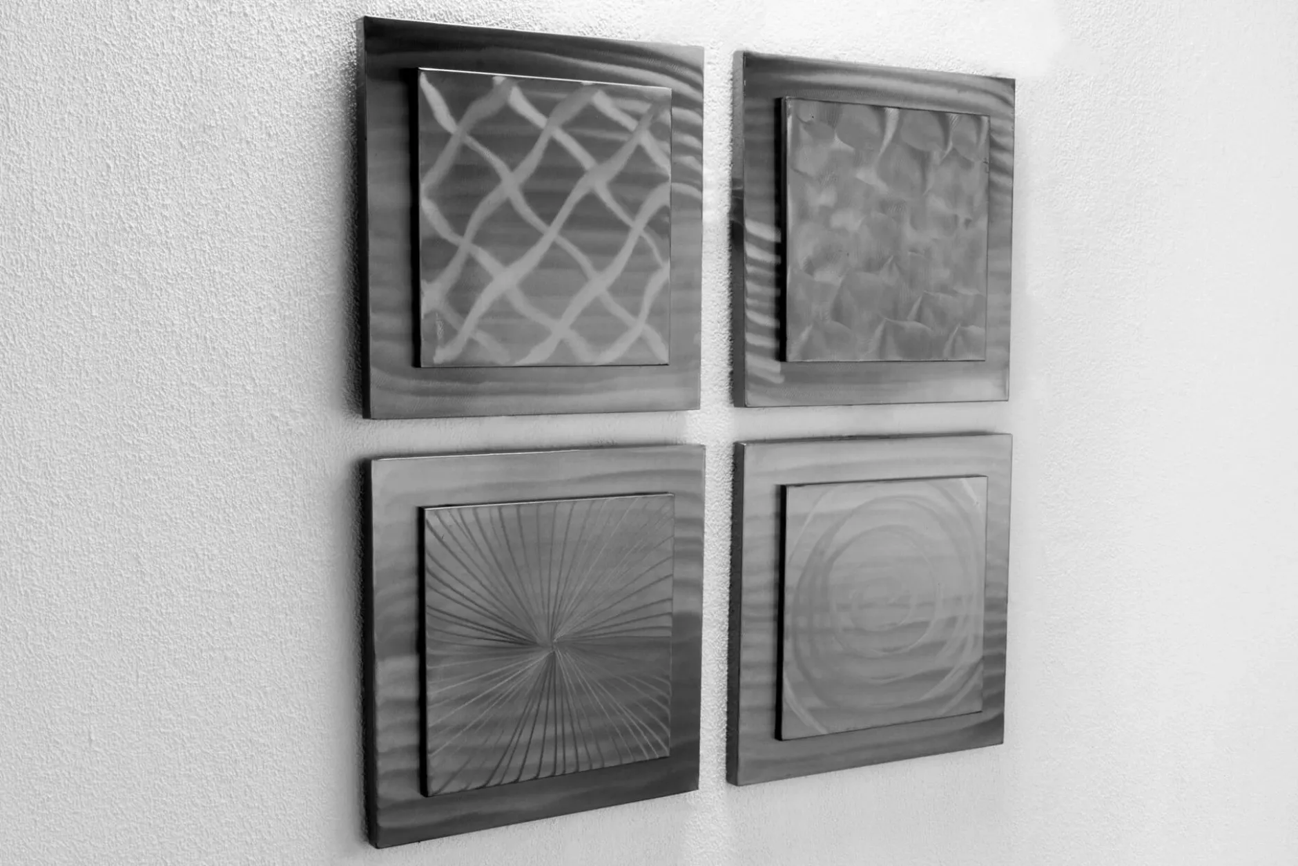 Wanddeko Metall 'Variety of Patterns' 74x74x3cm