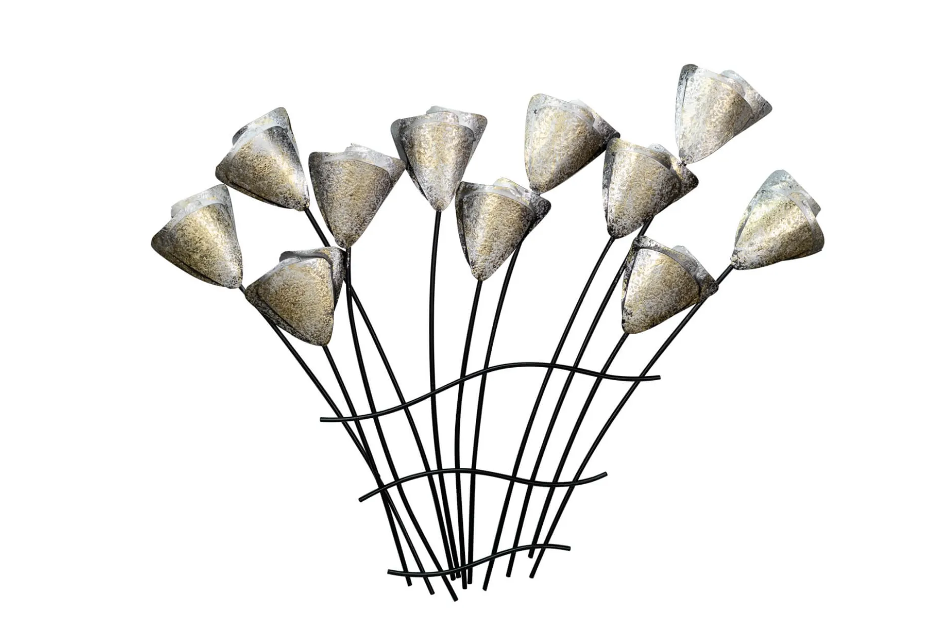 Wanddeko Metall 'Zarter Waldesschmuck' 78x60x3,5cm