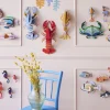 Wanddeko Papier 'Abstrakter Fisch'