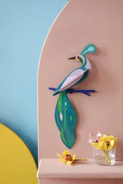 Wanddeko Papier 'Abstrakte Vogelform'
