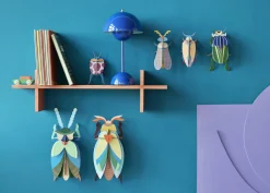 Wanddeko Papier 'Azurflügel-Käfer'