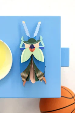 Wanddeko Papier 'Azurflügel-Käfer'