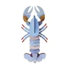 Wanddeko Papier 'Azur-Hummer'