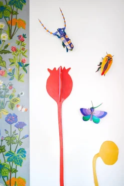 Wanddeko Papier 'Azur-Kupfer-Schmetterling'