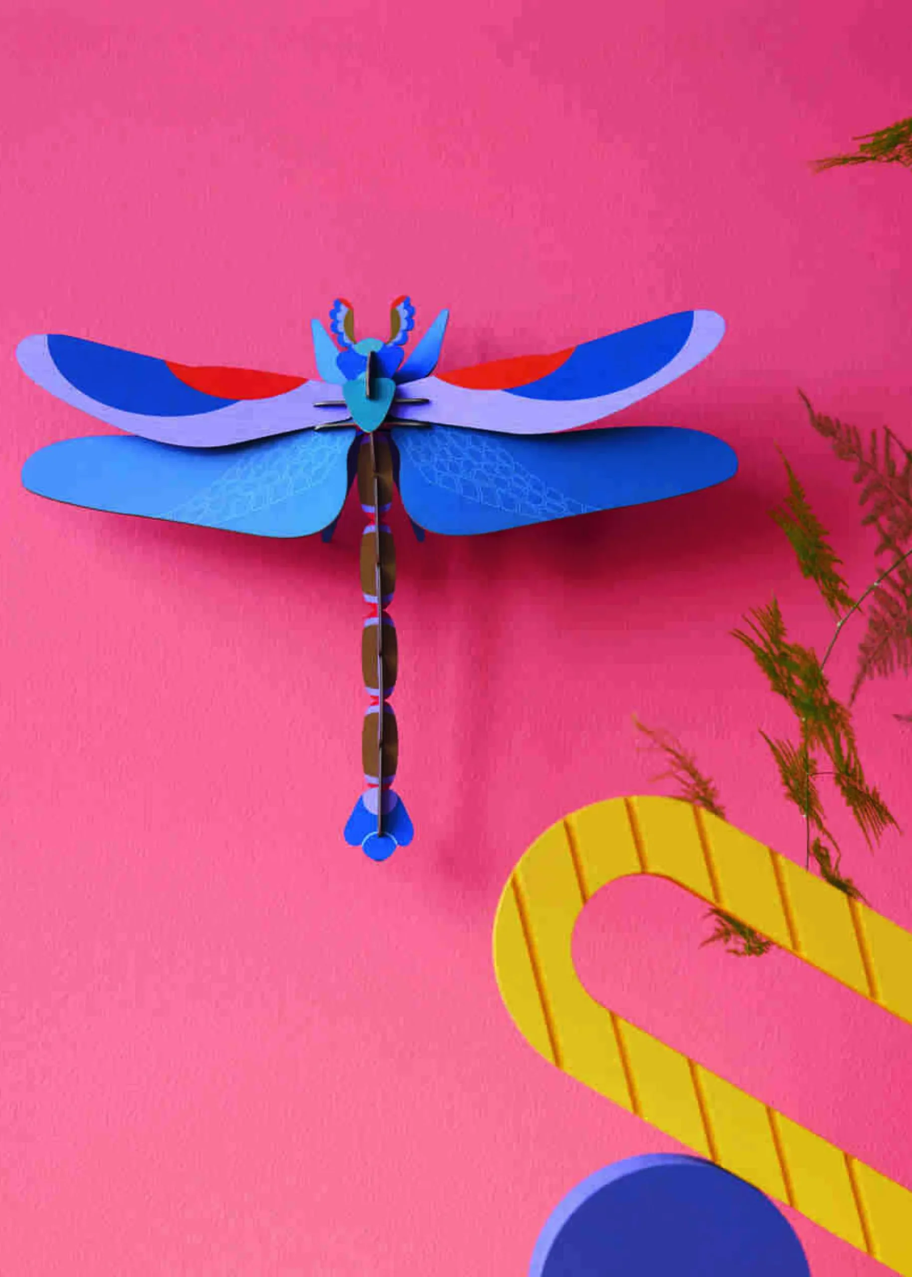 Wanddeko Papier 'Azur-Libelle'