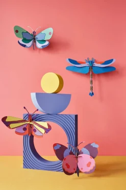 Wanddeko Papier 'Azur-Libelle'