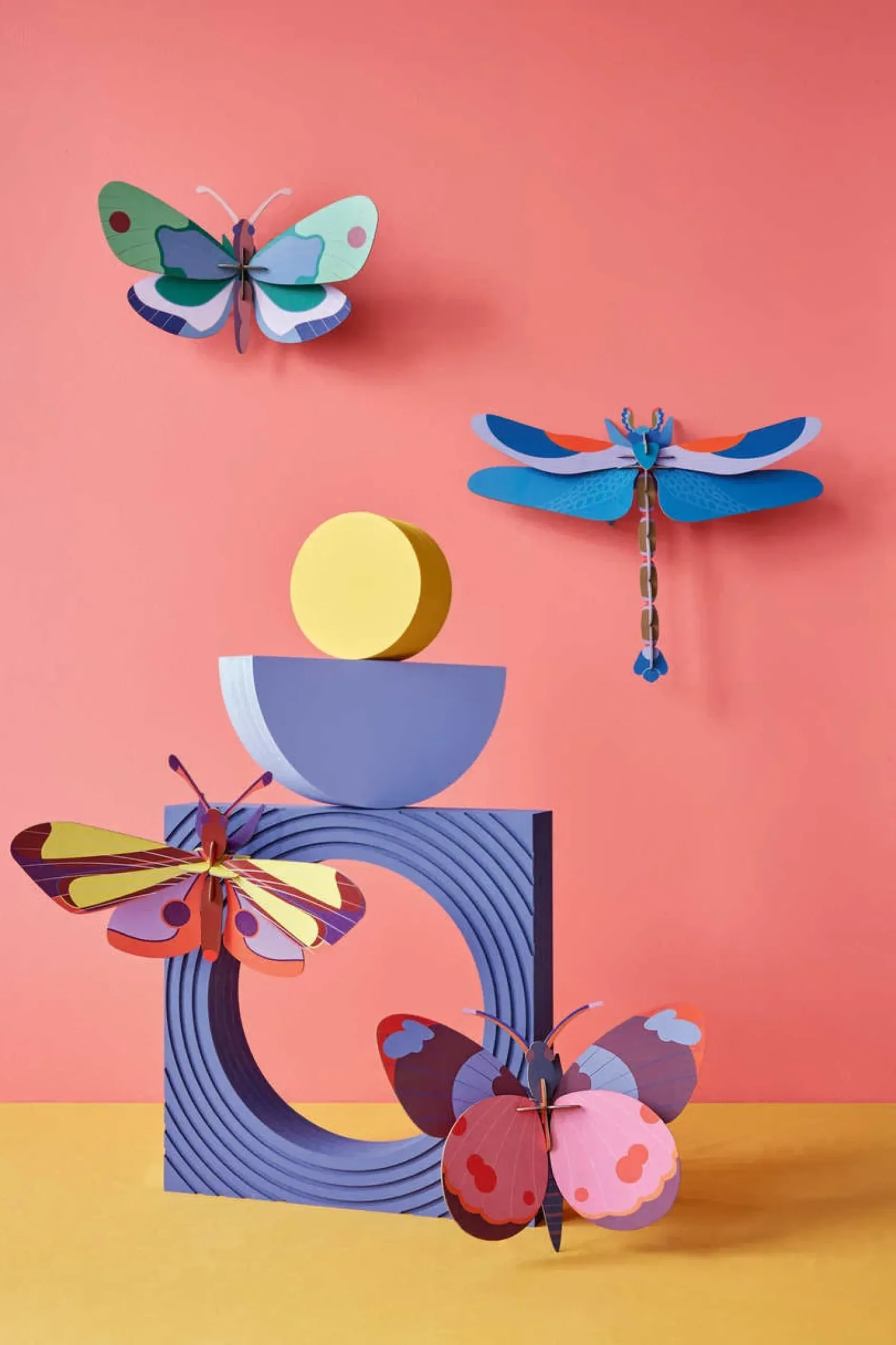 Wanddeko Papier 'Azur-Libelle'