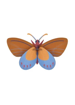 Wanddeko Papier 'Azur-Monarch'