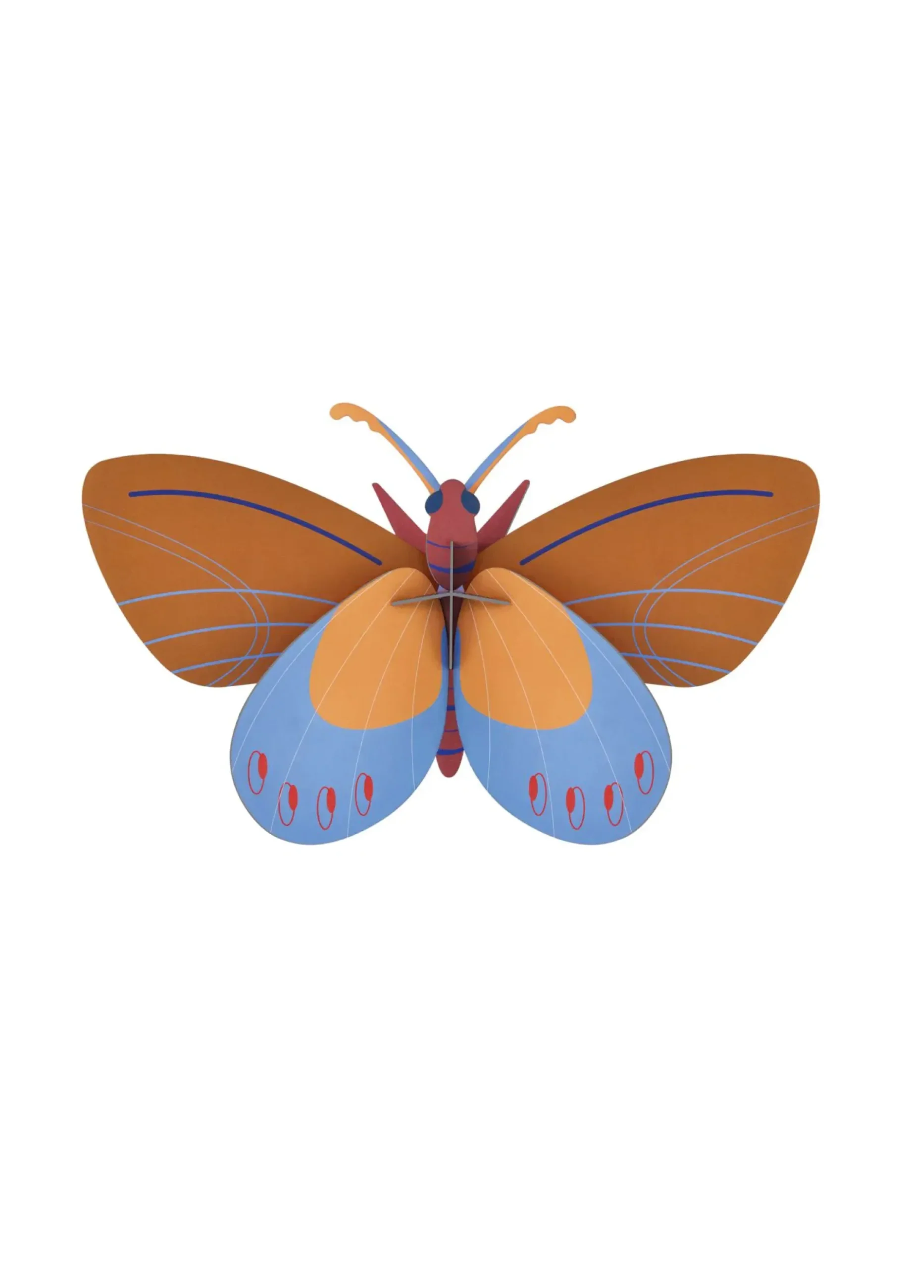 Wanddeko Papier 'Azur-Monarch'