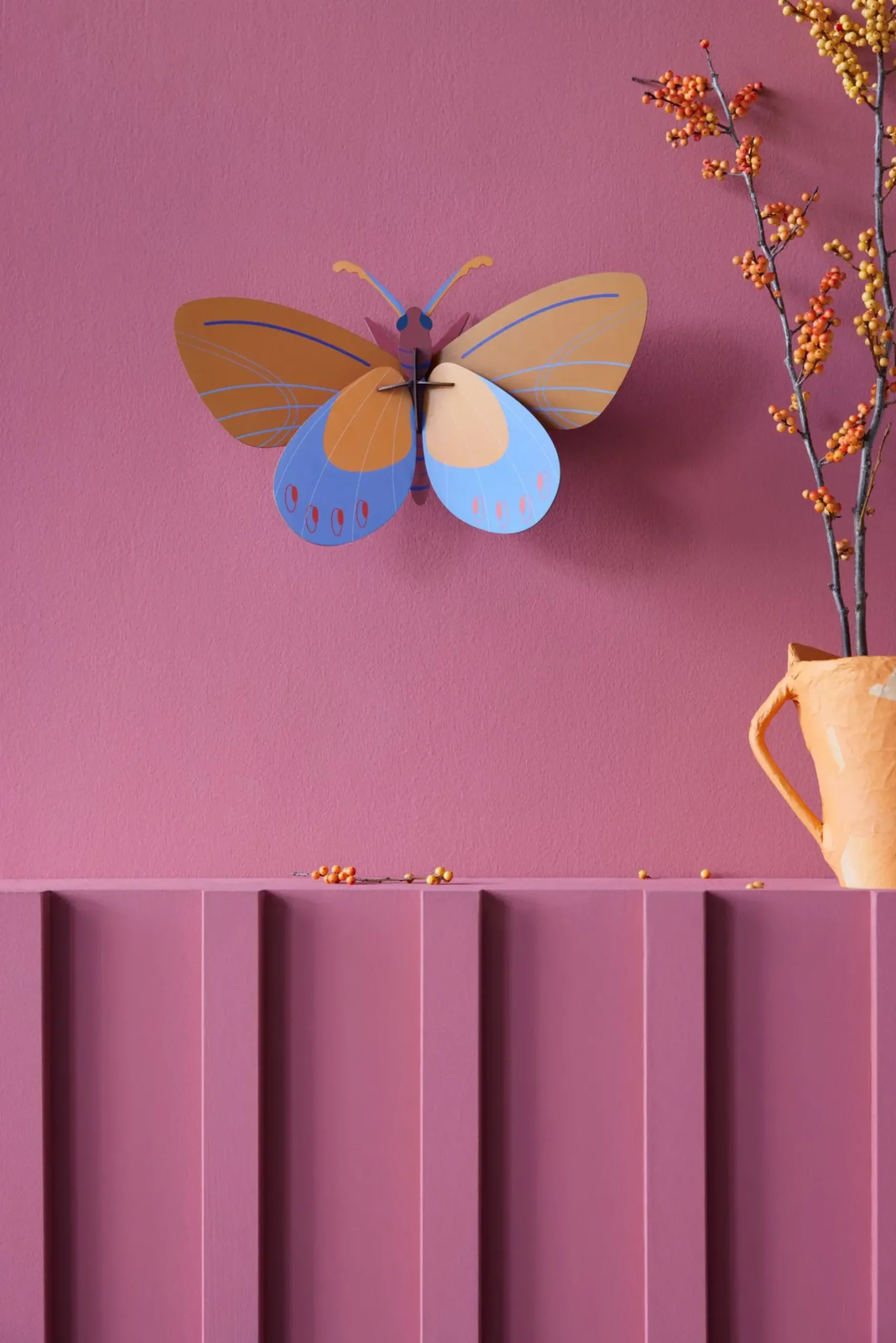 Wanddeko Papier 'Azur-Monarch'
