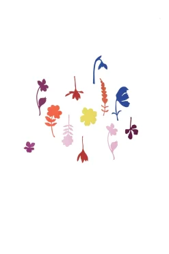 Wanddeko Papier 'Blumenfeld'