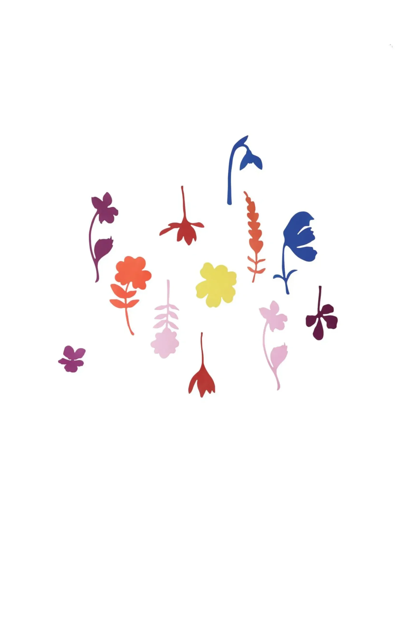 Wanddeko Papier 'Blumenfeld'