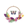 Wanddeko Papier 'Blumiger Schmetterling'