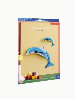 Wanddeko Papier 'Dolphin Couple'