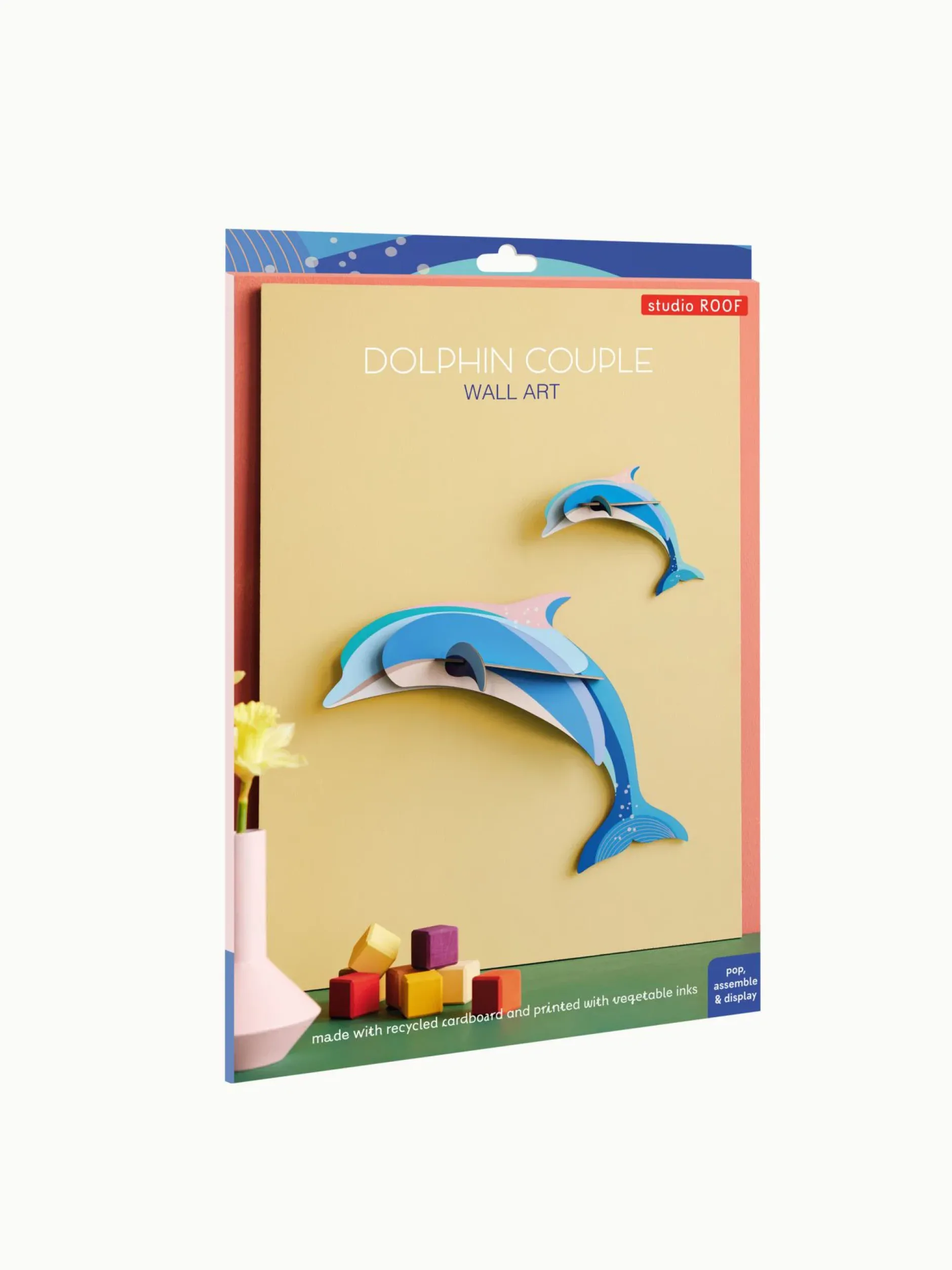 Wanddeko Papier 'Dolphin Couple'