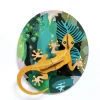 Wanddeko Papier 'Dschungel-Gecko'