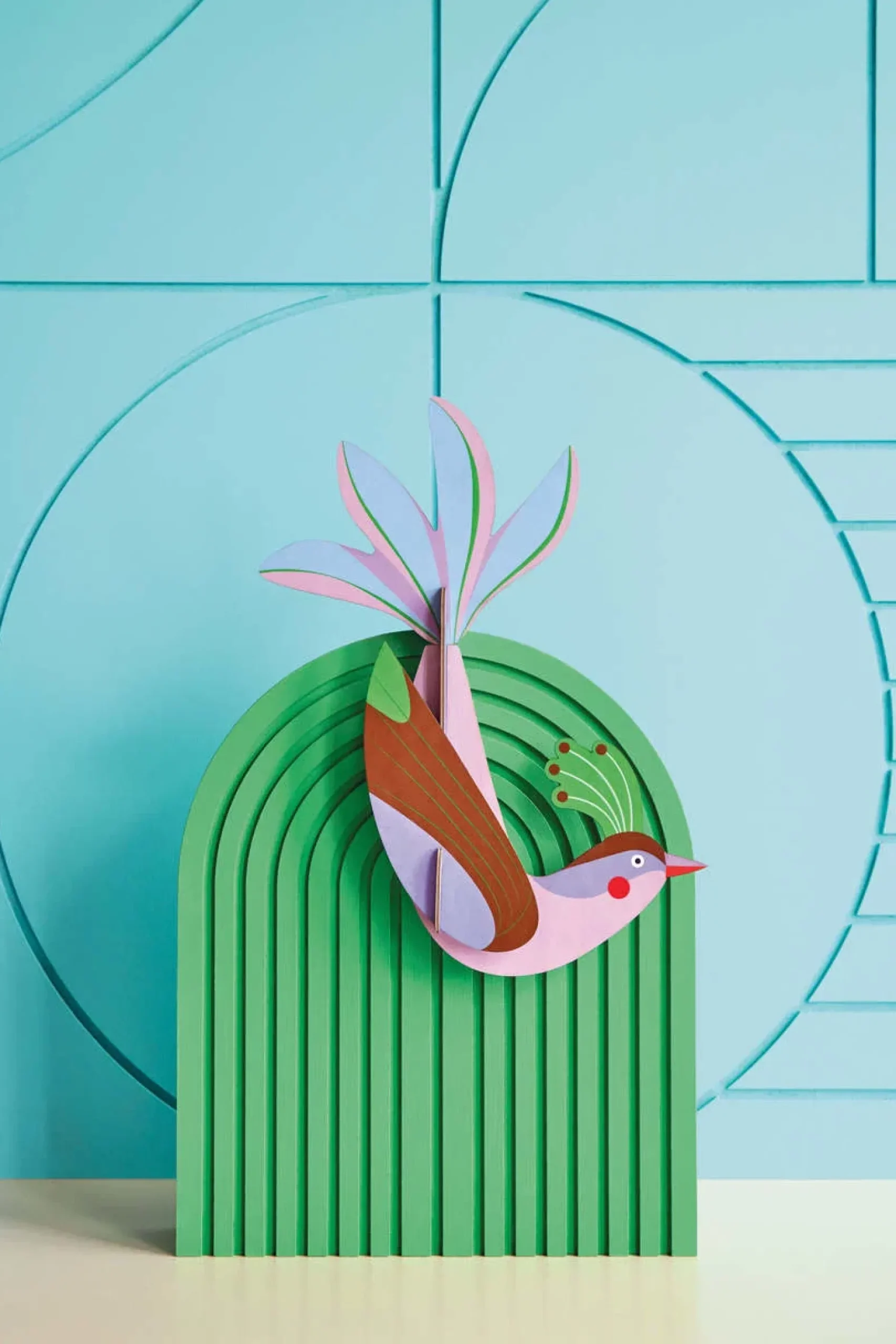 Wanddeko Papier 'Eleganz mit Kamm'