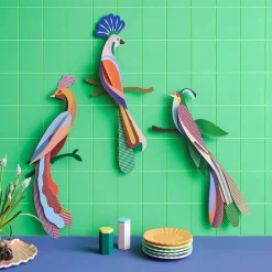 Wanddeko Papier 'Exotischer Vogel'