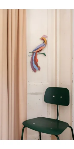 Wanddeko Papier 'Exotischer Vogel'