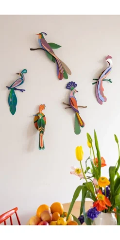 Wanddeko Papier 'Exotischer Vogel'