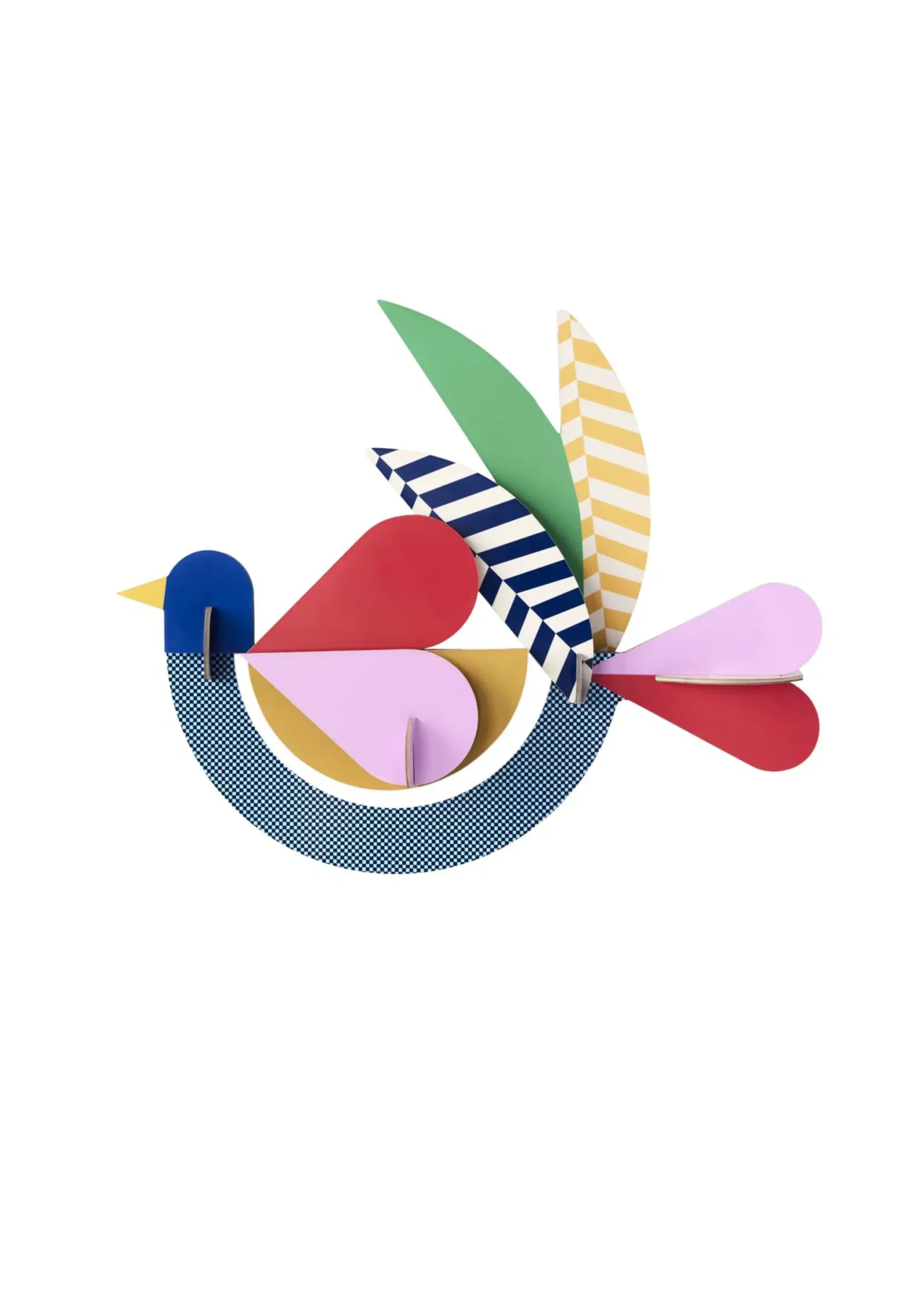 Wanddeko Papier 'Feathery Bird'