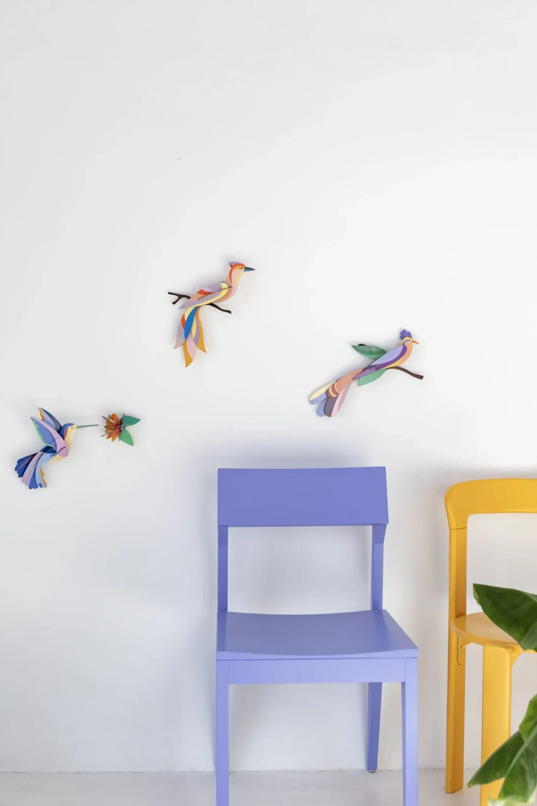 Wanddeko Papier 'Flattern & Blühen'