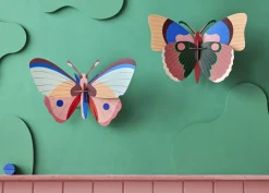 Wanddeko Papier 'Gedämpfte Flügel'