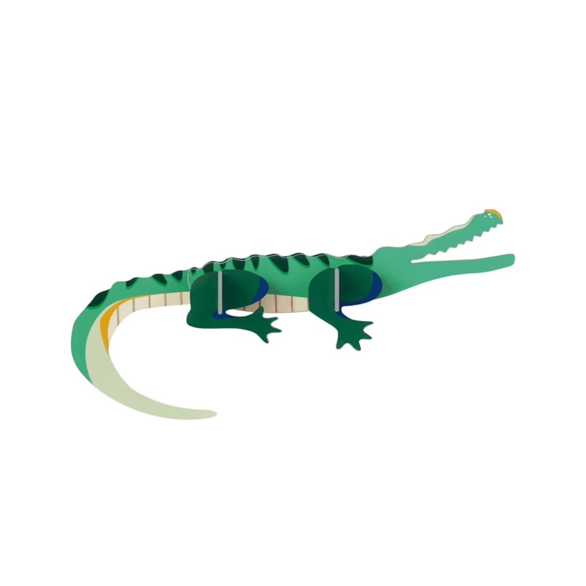 Wanddeko Papier 'Gestreifter Alligator'