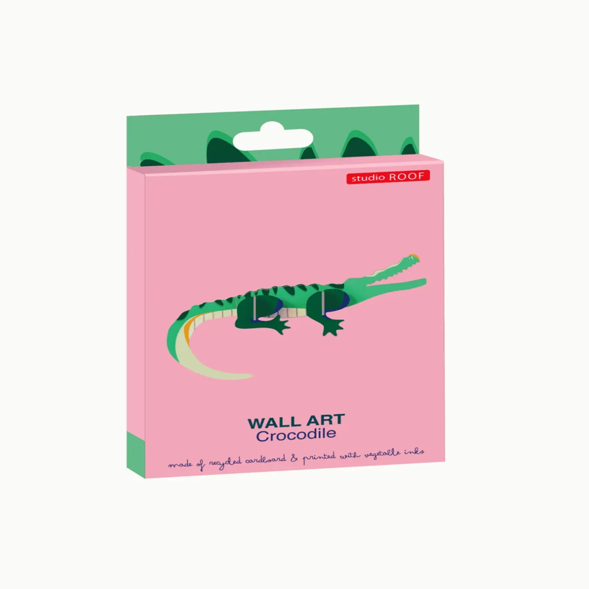 Wanddeko Papier 'Gestreifter Alligator'