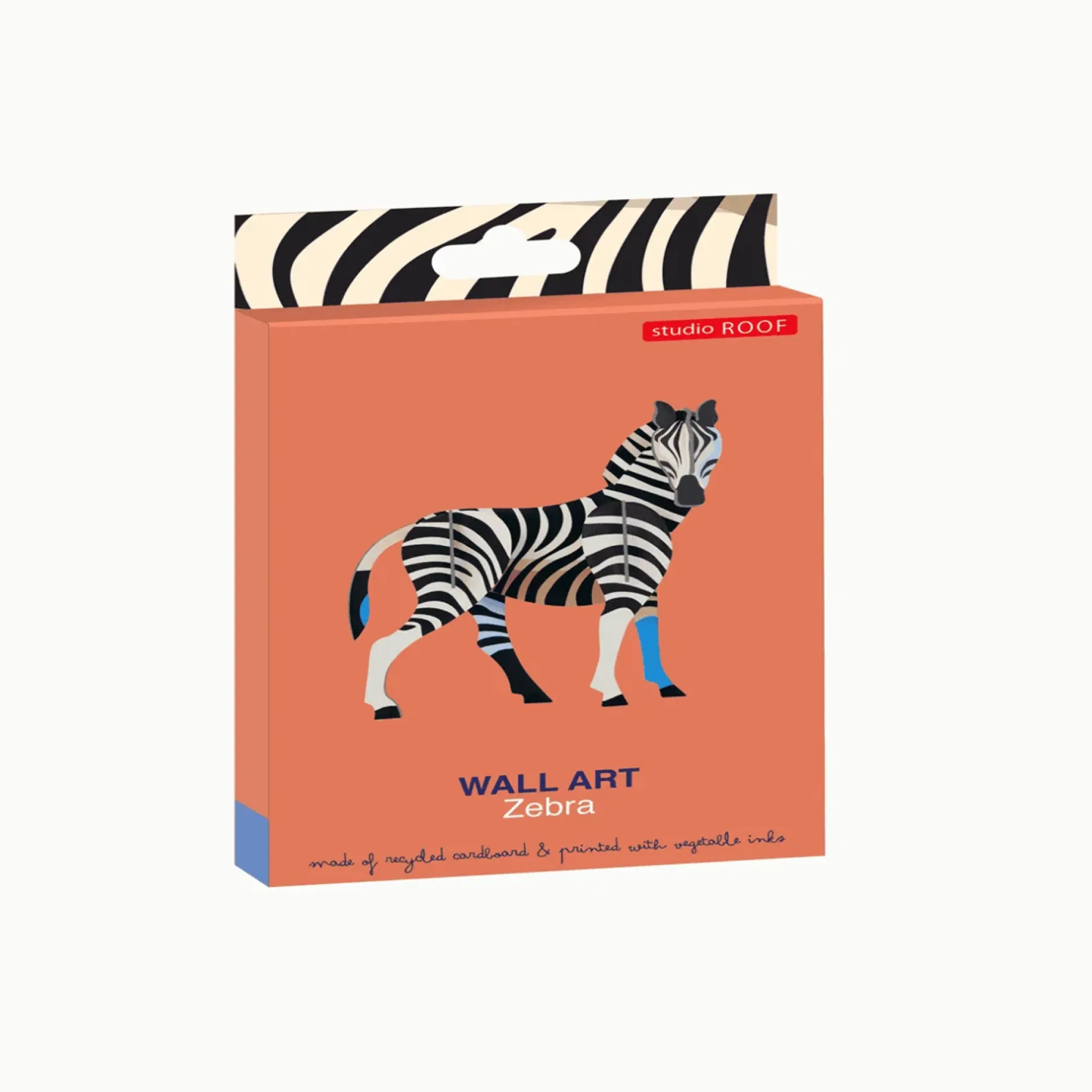 Wanddeko Papier 'Gestreiftes Zebra'