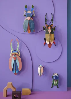 Wanddeko Papier 'Geweihkäfer mit Kamm'
