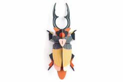 Wanddeko Papier 'Hirschkäfer'
