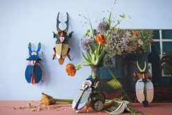 Wanddeko Papier 'Hirschkäfer'