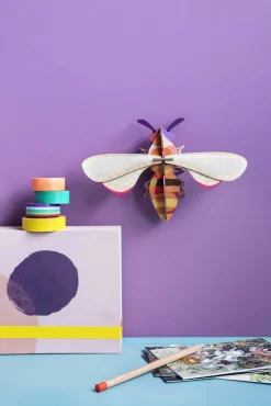 Wanddeko Papier 'Honigbiene'