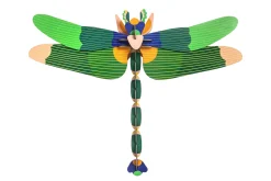 Wanddeko Papier 'Jade-Libelle'