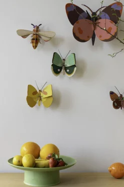 Wanddeko Papier 'Jade-Schmetterling'