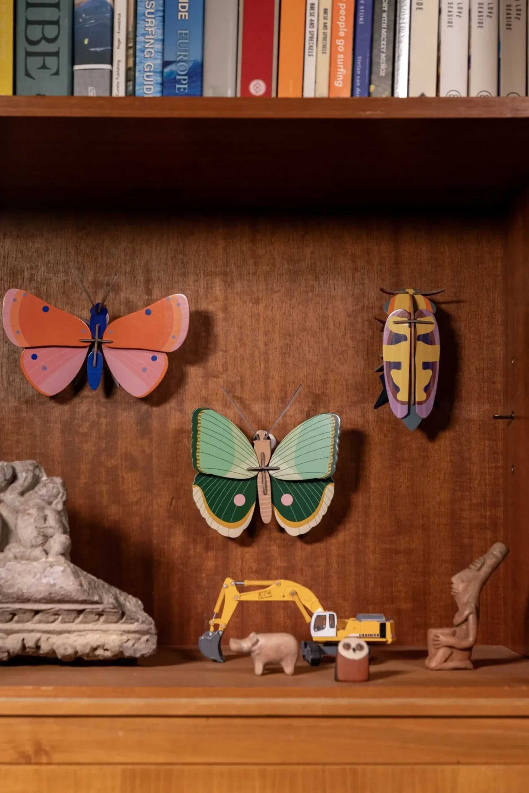 Wanddeko Papier 'Jade-Schmetterling'