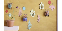 Wanddeko Papier 'Käfer-Set'