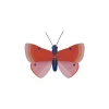 Wanddeko Papier 'Kräftiger Rubin-Schmetterling'