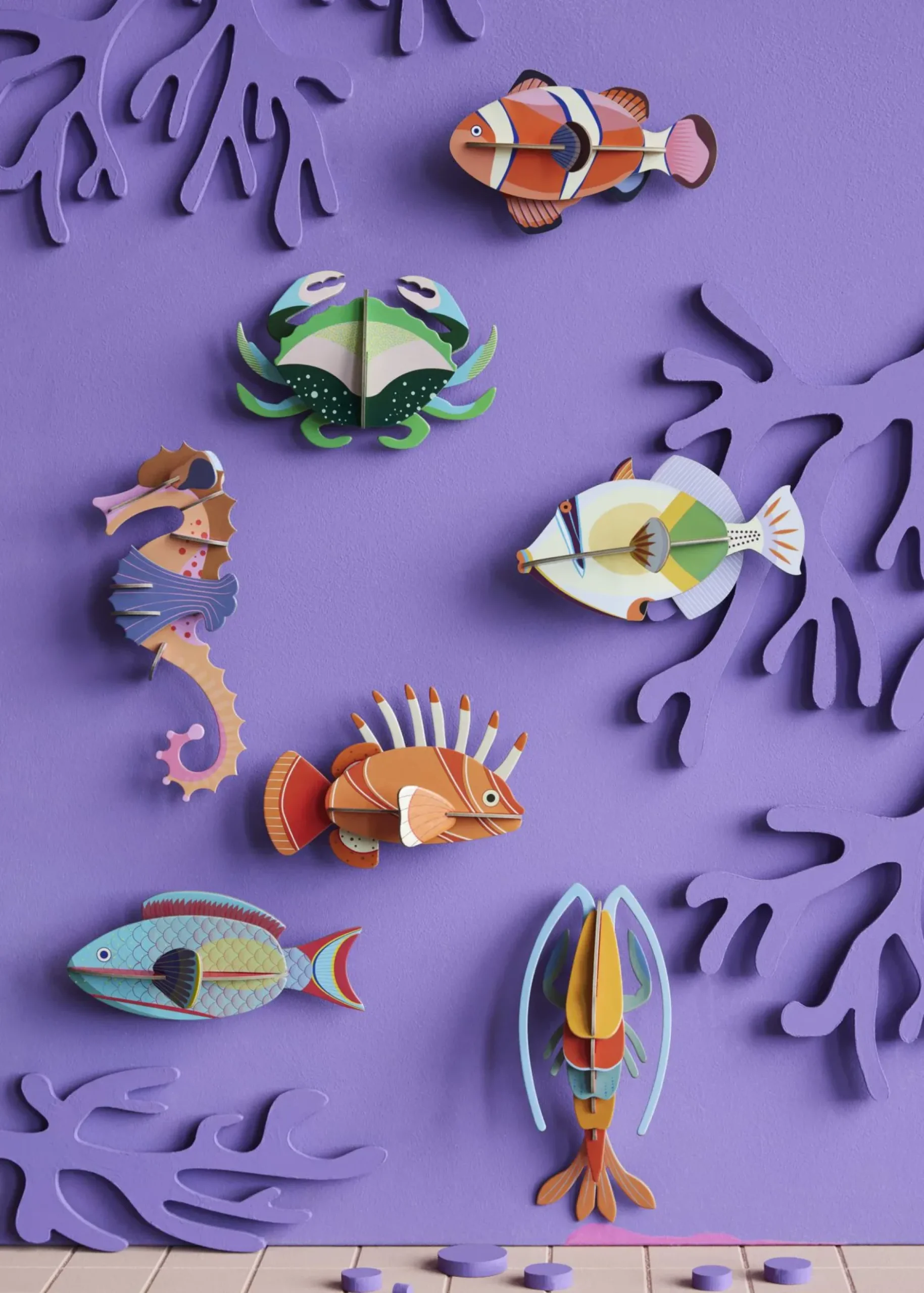 Wanddeko Papier 'Lagoon Triggerfish'